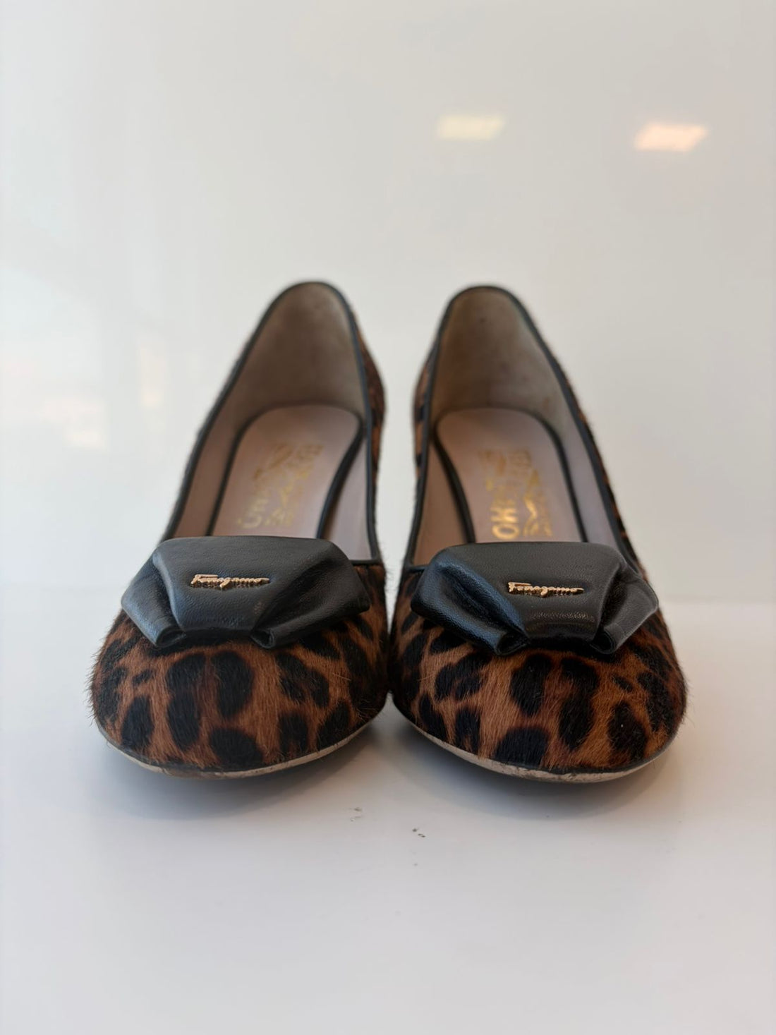 Salto Animal Print Salvatore Ferragamo TAM 37,5BR