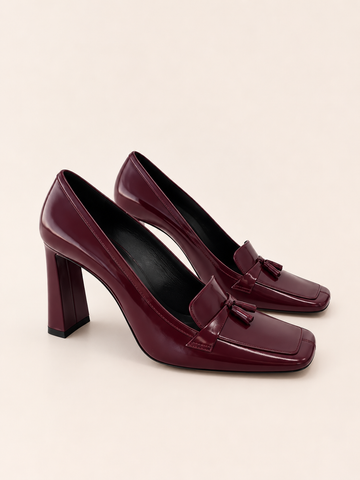 Saint Laurent Chloé 90 Leather Loafer Pumps TAM 37BR