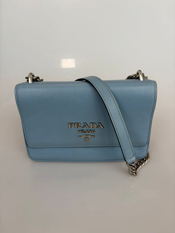 Prada Saffiano Chain Crossbody