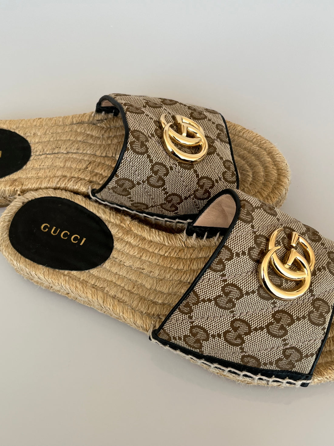Gucci GG Espadrille Slide TAM 35BR