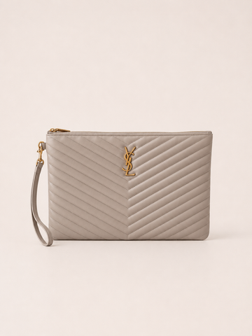 Saint Laurent Cassandre Matelassé Tablet Pouch