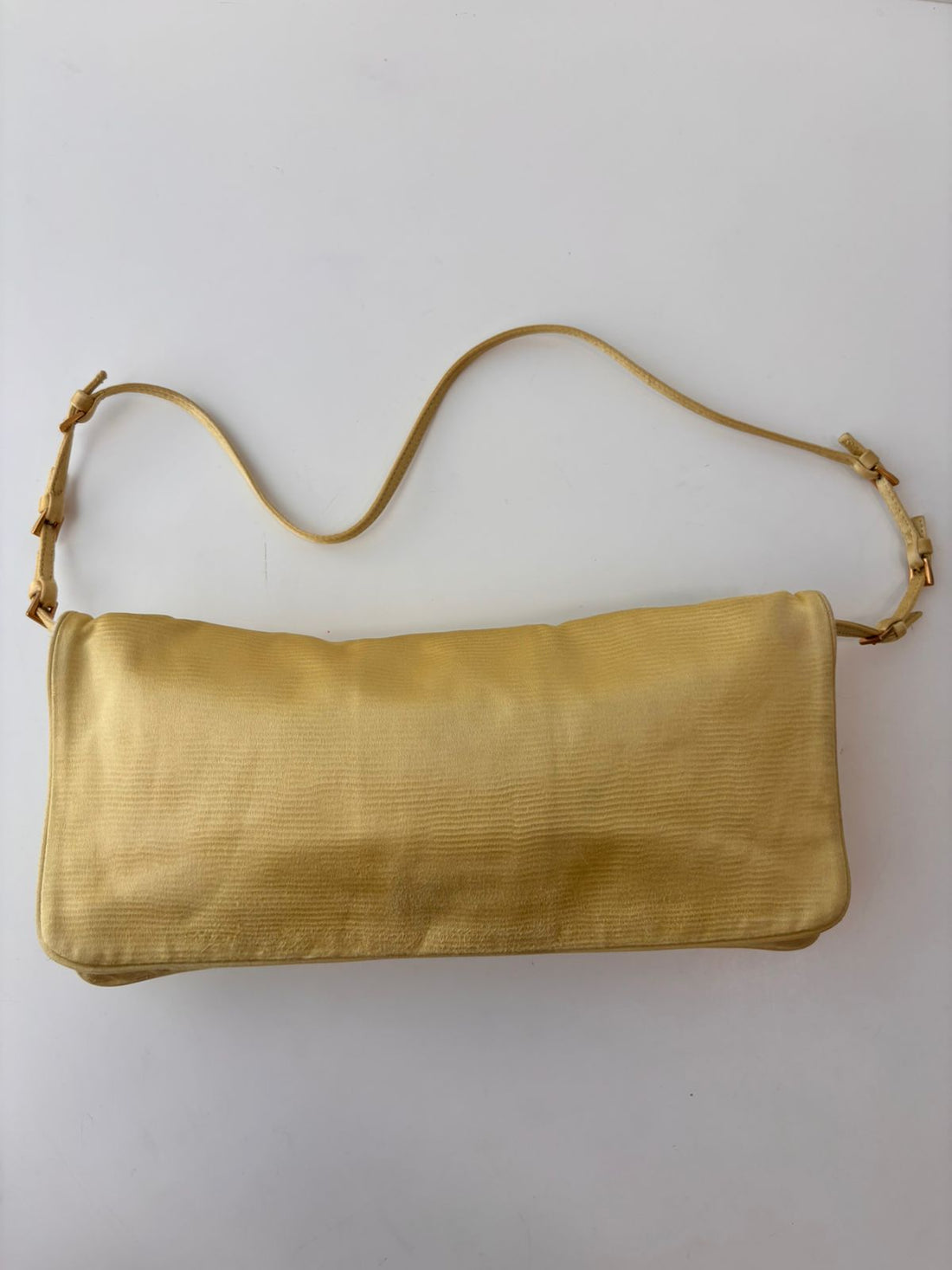 Prada Vintage Satin Triangle Logo Baguette