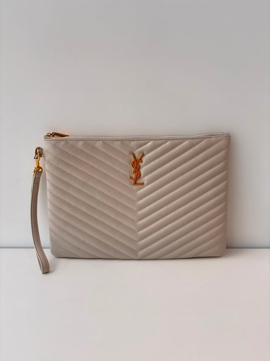 Saint Laurent Cassandre Matelassé Tablet Pouch